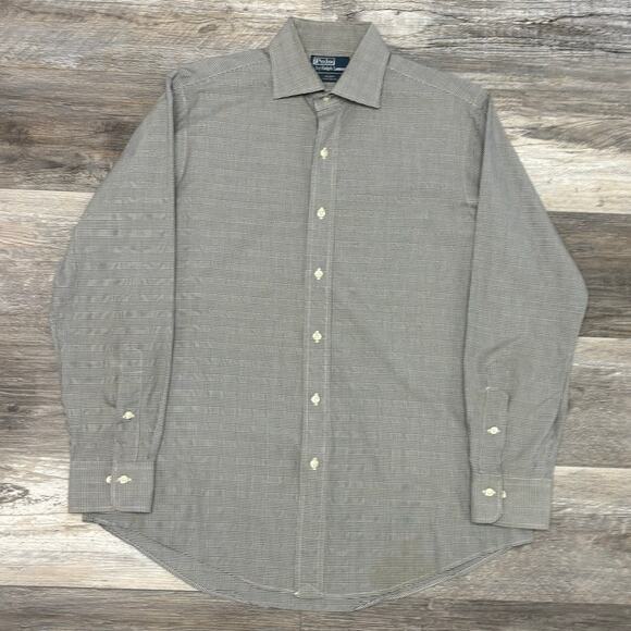 Vintage 90s Y2K Polo Ralph‎ Lauren Regent Mens 16 Custom Fit Button Down Shirt - Picture 2 of 9